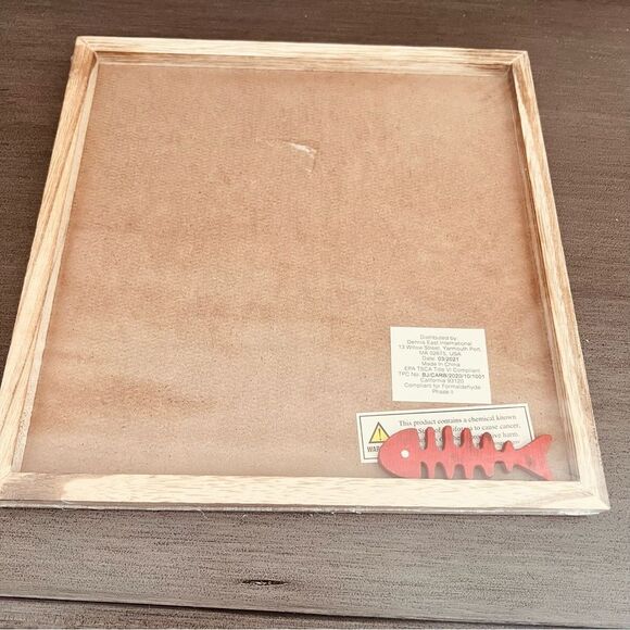 Tic Tac Toe Board Game Cats & Fish Bones 9”sq - Picture 4 of 4